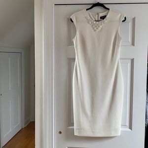 White Tahari dress